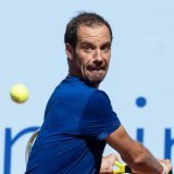 Richard Gasquet: l'un des plus beaux revers du Circuit. KEYSTONE/PETER SCHNEIDER